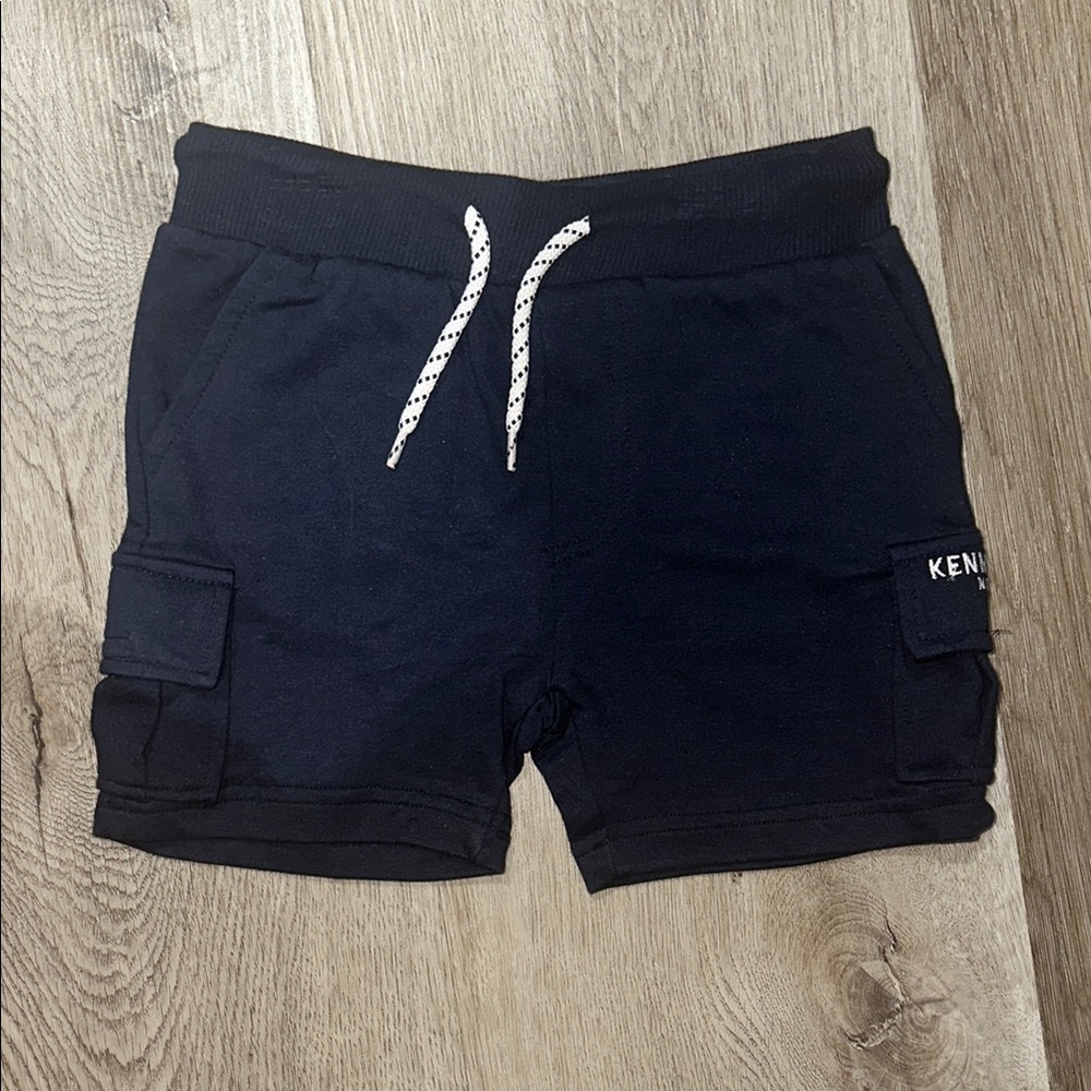 Kenneth Cole Navy Shorts with White Drawstring